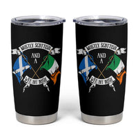Funny Scots-Irish Pride Tumbler Cup Mostly Scottish Wee Bit Irish