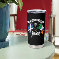 Funny Scots-Irish Pride Tumbler Cup Mostly Scottish Wee Bit Irish
