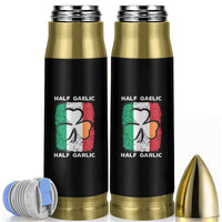 Irish Italian Pride Bullet Tumbler Half Gaelic Half Garlic Shamrock Ireland Italy Flag