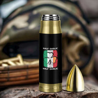 Irish Italian Pride Bullet Tumbler Half Gaelic Half Garlic Shamrock Ireland Italy Flag