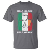 Irish Italian Pride T Shirt Half Gaelic Half Garlic Shamrock Ireland Italy Flag