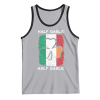 Irish Italian Pride Tank Top Half Gaelic Half Garlic Shamrock Ireland Italy Flag
