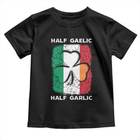 Irish Italian Pride Toddler T Shirt Half Gaelic Half Garlic Shamrock Ireland Italy Flag