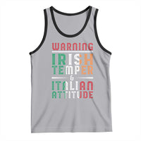 Funny Irish Temper Italian Attitude Tank Top