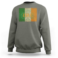 Eire Irish Pride Sweatshirt Celtic Shamrock Ireland Flag