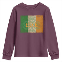 Eire Irish Pride Youth Sweatshirt Celtic Shamrock Ireland Flag