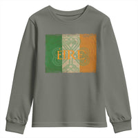 Eire Irish Pride Youth Sweatshirt Celtic Shamrock Ireland Flag