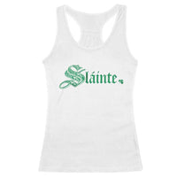 Irish Racerback Tank Top Slainte Cheers Good Health Ireland