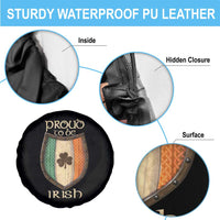 Proud To Be Irish Spare Tire Cover Celtic Shamrock Ireland Flag