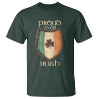 Proud To Be Irish T Shirt Celtic Shamrock Ireland Flag