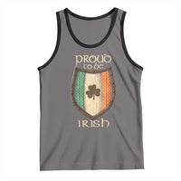 Proud To Be Irish Tank Top Celtic Shamrock Ireland Flag