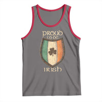 Proud To Be Irish Tank Top Celtic Shamrock Ireland Flag