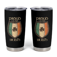 Proud To Be Irish Tumbler Cup Celtic Shamrock Ireland Flag