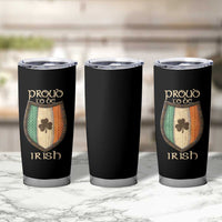 Proud To Be Irish Tumbler Cup Celtic Shamrock Ireland Flag