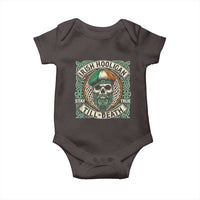 Irish Pride Baby Onesie Irish Hooligan Ireland Flag Skull