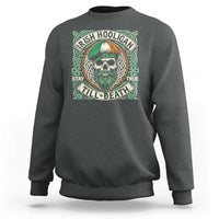 Irish Pride Sweatshirt Irish Hooligan Ireland Flag Skull