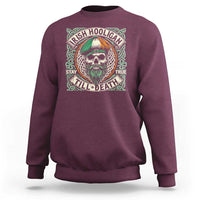 Irish Pride Sweatshirt Irish Hooligan Ireland Flag Skull