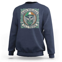Irish Pride Sweatshirt Irish Hooligan Ireland Flag Skull