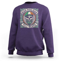Irish Pride Sweatshirt Irish Hooligan Ireland Flag Skull