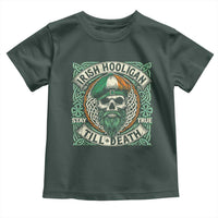 Irish Pride Toddler T Shirt Irish Hooligan Ireland Flag Skull