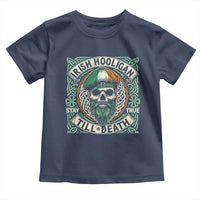 Irish Pride Toddler T Shirt Irish Hooligan Ireland Flag Skull