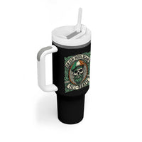 Irish Pride Tumbler With Handle Irish Hooligan Ireland Flag Skull