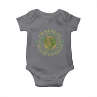 Irish Pride Baby Onesie I May Be Here But My Heart Is In Ireland