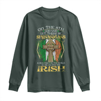 Irish Pride Long Sleeve Shirt God Said Let There Be Shenanigans And Malarkey In The World So He Created The Irish