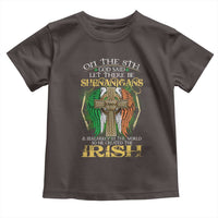 Irish Pride Toddler T Shirt God Said Let There Be Shenanigans And Malarkey In The World So He Created The Irish