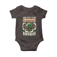 Irish Pride Baby Onesie Some People Spend Their Whole Lives Trying To Be Awesome Others Are Born Irish TS09