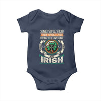 Irish Pride Baby Onesie Some People Spend Their Whole Lives Trying To Be Awesome Others Are Born Irish TS09