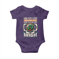 Irish Pride Baby Onesie Some People Spend Their Whole Lives Trying To Be Awesome Others Are Born Irish TS09
