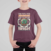 Irish Pride T Shirt For Kid Some People Spend Their Whole Lives Trying To Be Awesome Others Are Born Irish TS09