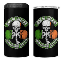 Irish Pride 4 in 1 Can Cooler Tumbler Sons Of Ireland Shenanigans Chapter Skull Shamrock