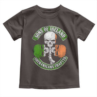 Irish Pride Toddler T Shirt Sons Of Ireland Shenanigans Chapter Skull Shamrock