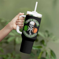 Irish Pride Tumbler With Handle Sons Of Ireland Shenanigans Chapter Skull Shamrock