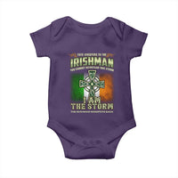 Irish Pride Baby Onesie Irish Warrior I Am The Storm The Irishman Whispers Back