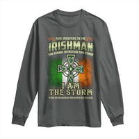 Irish Pride Long Sleeve Shirt Irish Warrior I Am The Storm The Irishman Whispers Back