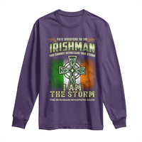 Irish Pride Long Sleeve Shirt Irish Warrior I Am The Storm The Irishman Whispers Back