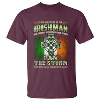Irish Pride T Shirt Irish Warrior I Am The Storm The Irishman Whispers Back