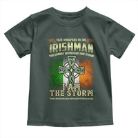 Irish Pride Toddler T Shirt Irish Warrior I Am The Storm The Irishman Whispers Back