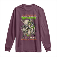 Irish Pride Long Sleeve Shirt Irish Warrior I Am The Feckin Storm