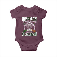 Funny Irishman Baby Onesie When My Feet Hit The Floor Each Morning The Devil Says Oh Crap He's Up