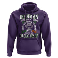 Funny Irishman Hoodie When My Feet Hit The Floor Each Morning The Devil Says Oh Crap He's Up