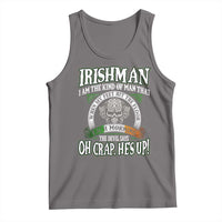 Funny Irishman Tank Top When My Feet Hit The Floor Each Morning The Devil Says Oh Crap He's Up