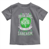 Funny Irish Girl Toddler T Shirt I Speak Fluent Sarcasm