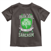 Funny Irish Girl Toddler T Shirt I Speak Fluent Sarcasm