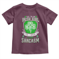 Funny Irish Girl Toddler T Shirt I Speak Fluent Sarcasm