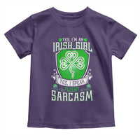 Funny Irish Girl Toddler T Shirt I Speak Fluent Sarcasm