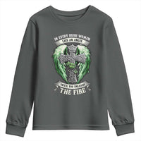 Irish Women Youth Sweatshirt In Every Irish Woman Lies An Angel Until You Unleash The Fire